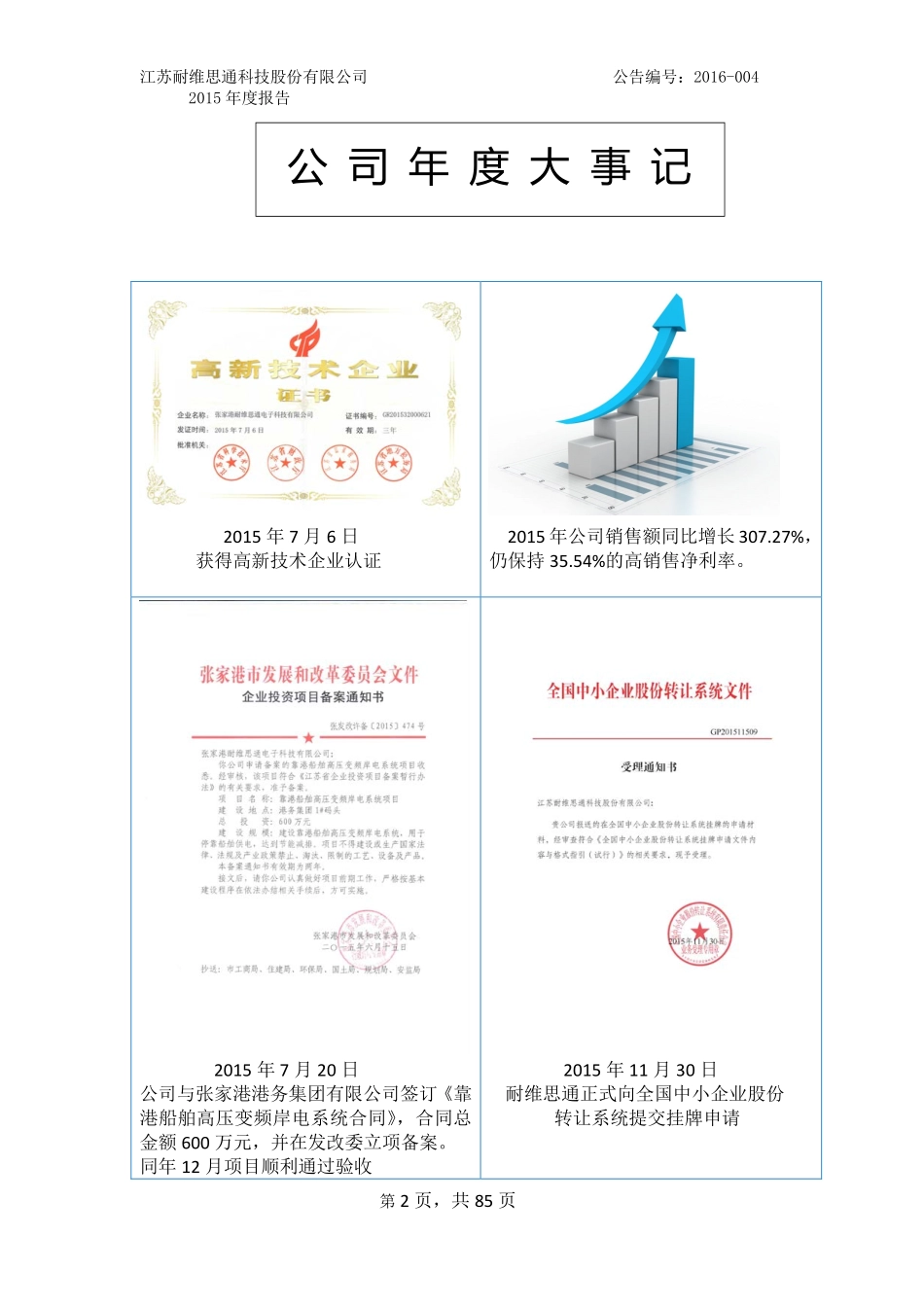 836373_2015_耐维思通_2015年年度报告_2016-04-25.pdf_第2页