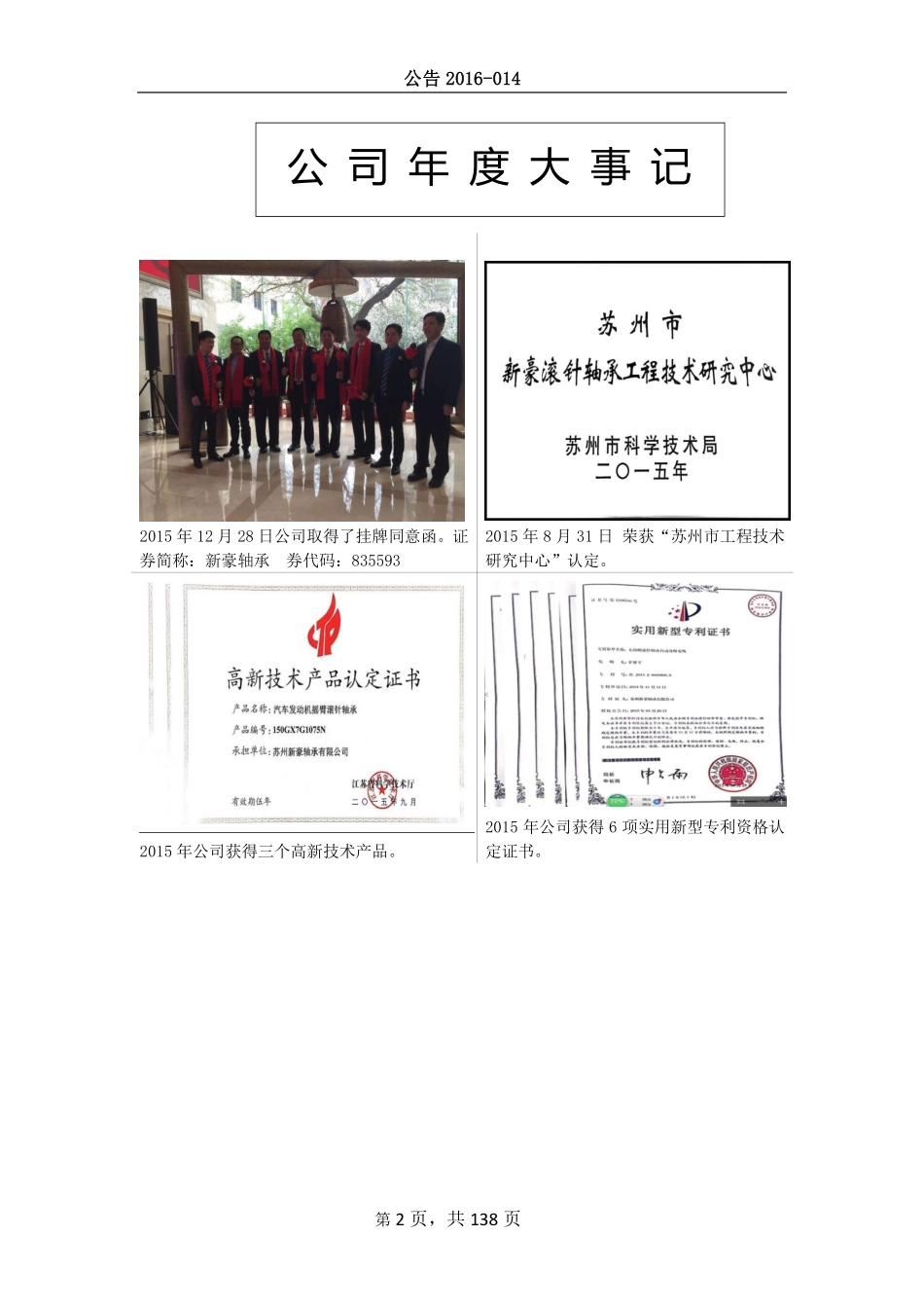 835593_2015_新豪轴承_2015年年度报告_2016-04-10.pdf_第2页