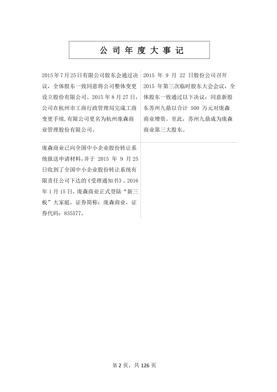 835577_2015_庞森商业_杭州庞森商业管理股份有限公司2015年年度报告_2016-04-27.pdf_第2页