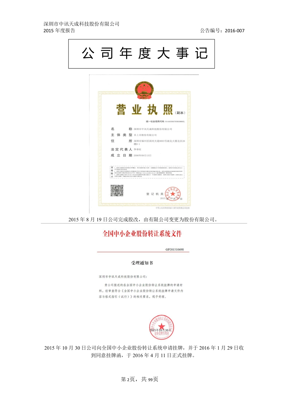 836003_2015_中讯天成_2015年年度报告_2016-04-28.pdf_第2页