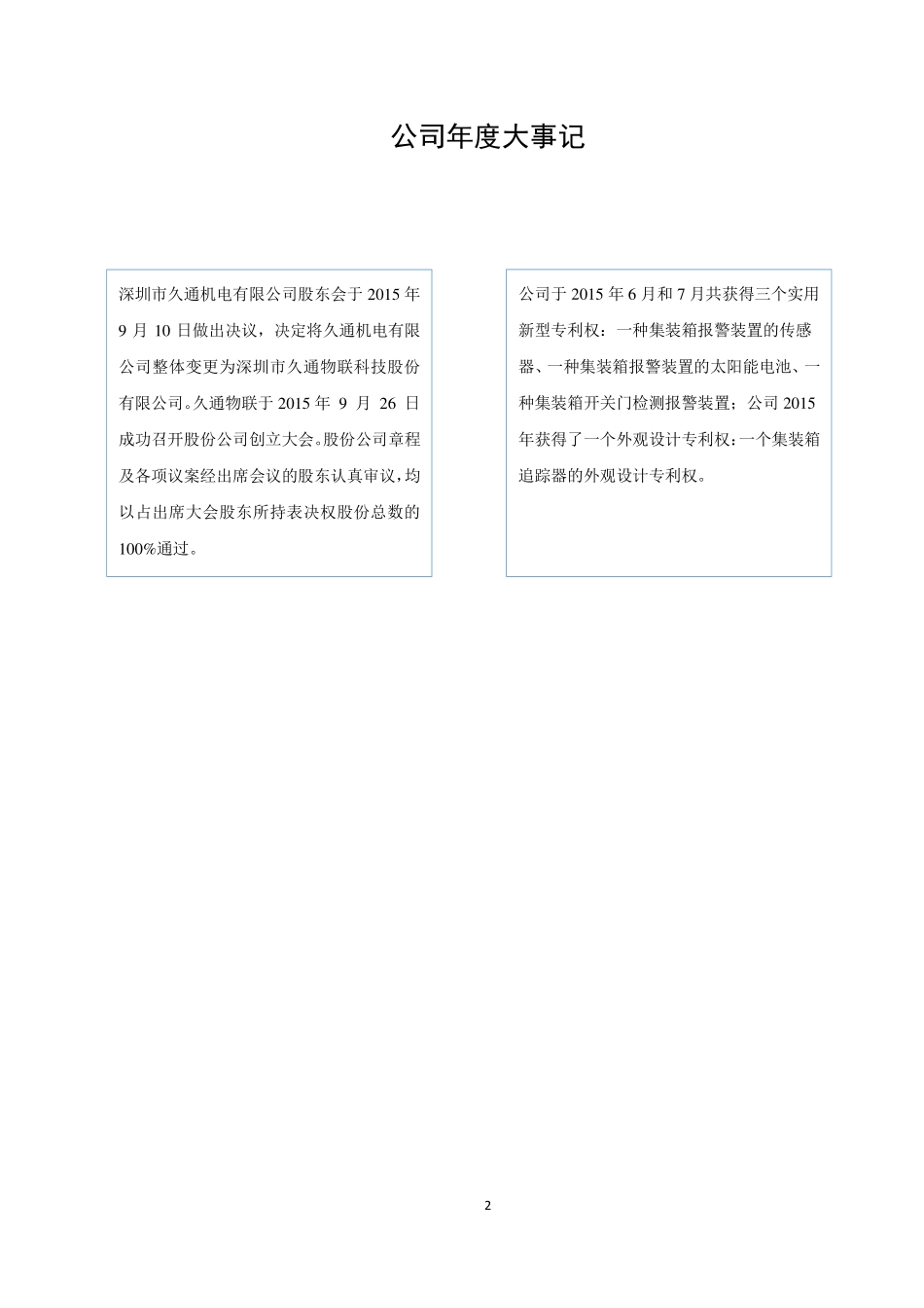 835897_2015_久通物联_2015年年度报告_2016-03-30.pdf_第2页