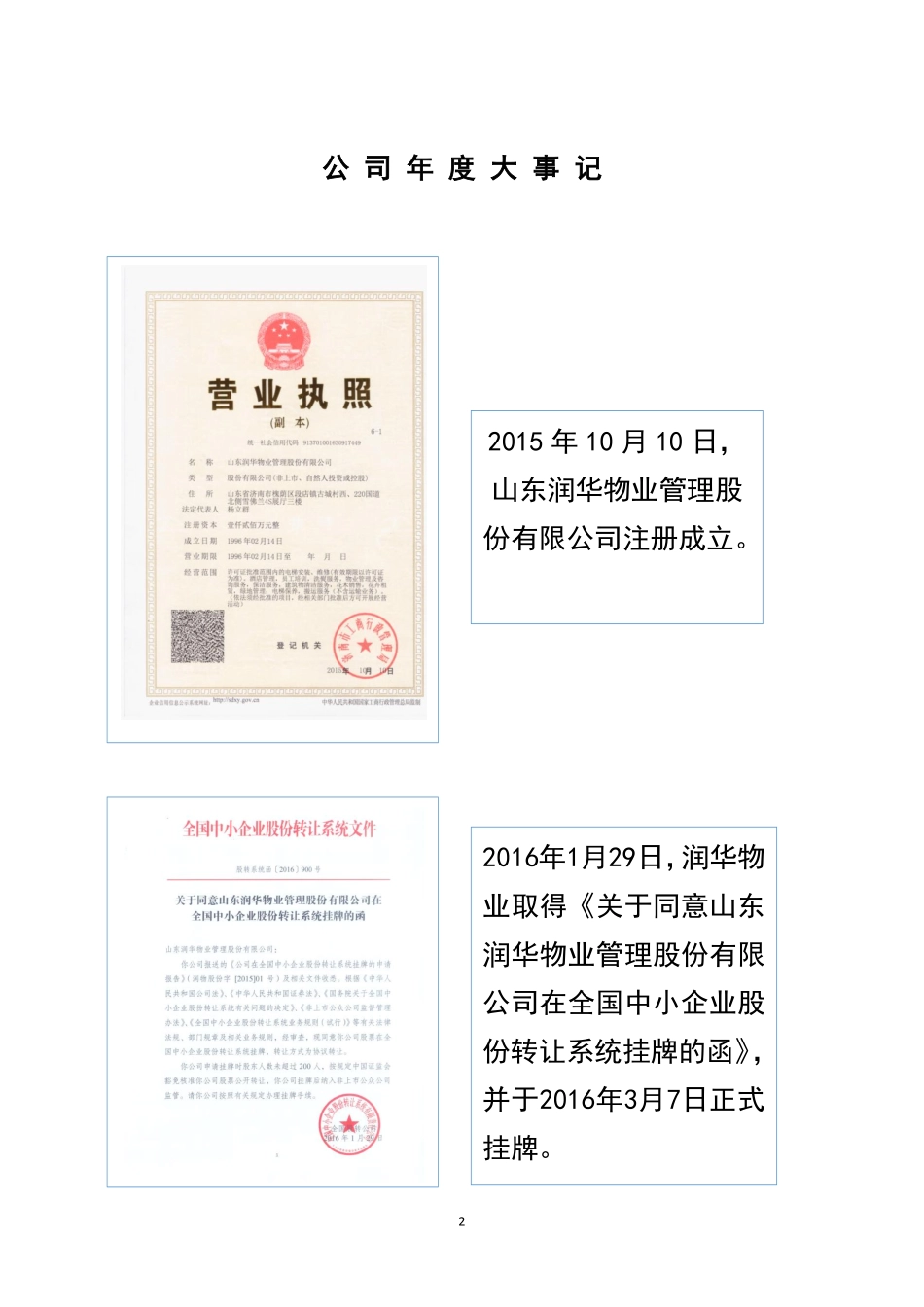 836007_2015_润华物业_2015年年度报告_2016-04-07.pdf_第2页