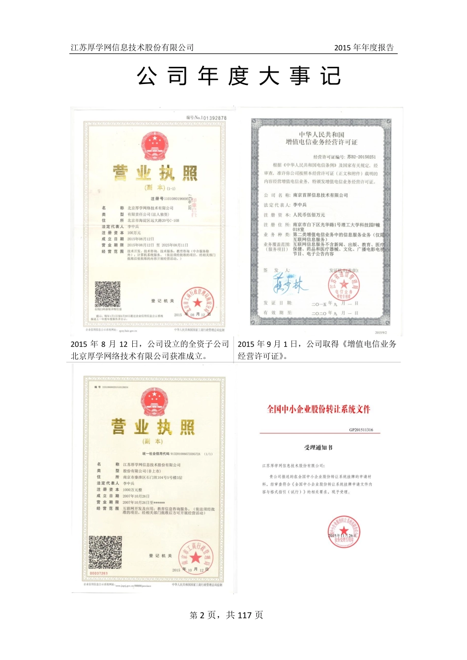 836425_2015_厚学网_2015年年度报告_2016-04-14.pdf_第2页