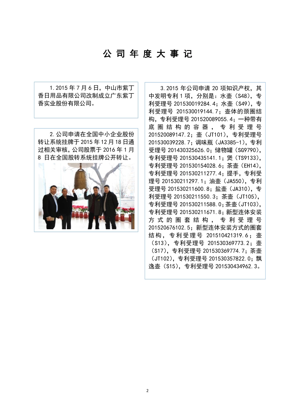 835362_2015_紫丁香_2015年年度报告_2016-04-04.pdf_第2页