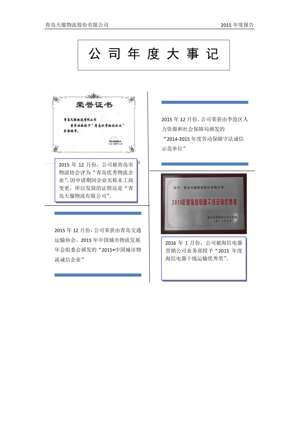 835936_2015_天璇物流_2015年年度报告_2016-04-26.pdf_第2页