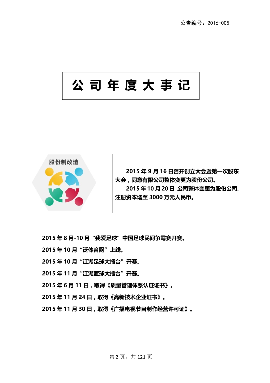 835945_2015_高德体育_2015年年度报告_2016-04-24.pdf_第2页