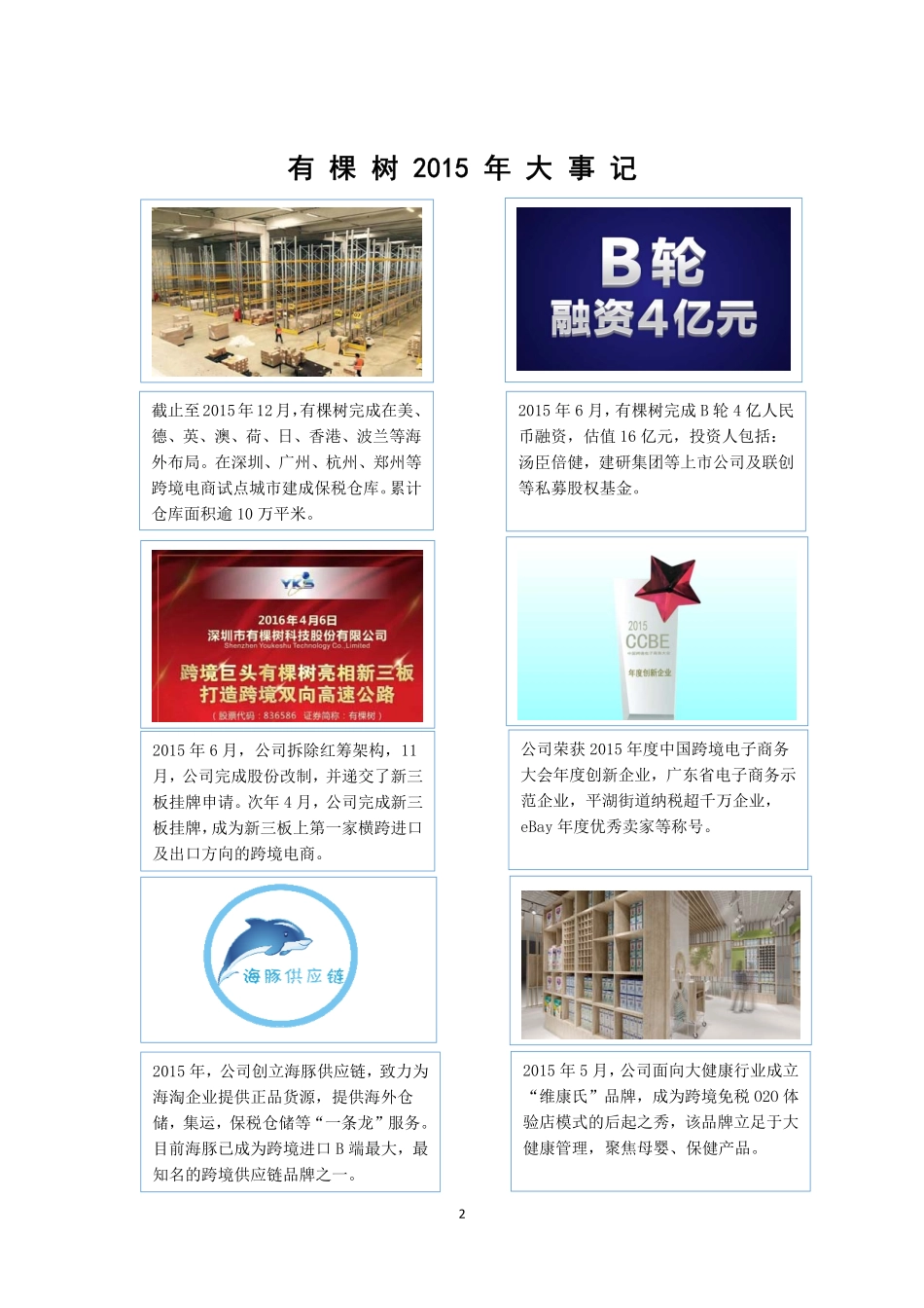 836586_2015_有棵树_2015年年度报告_2016-04-28.pdf_第2页