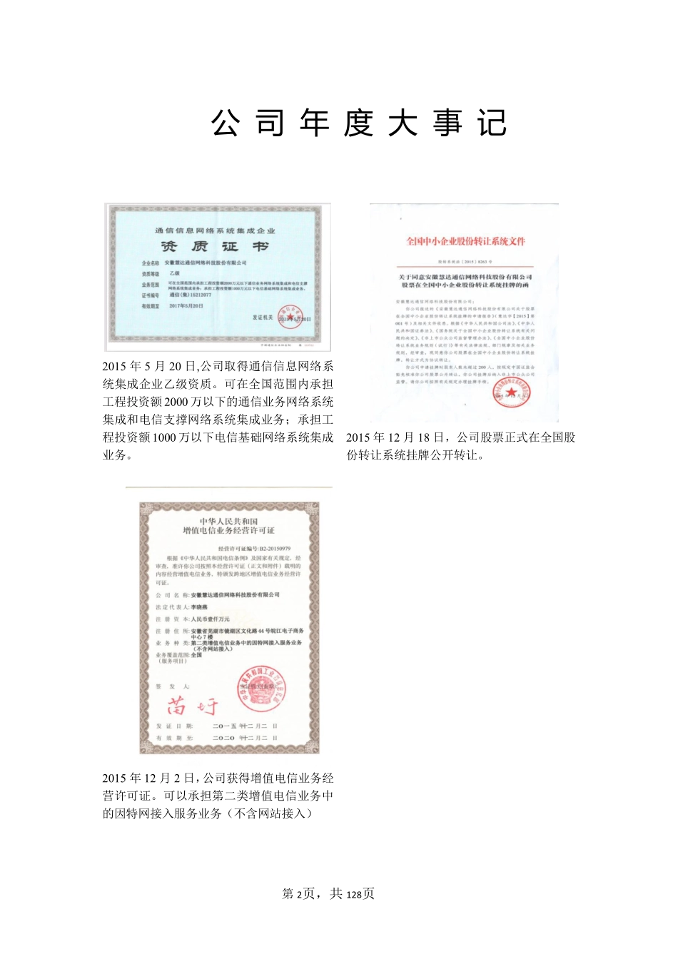 835071_2015_慧达通信_2015年年度报告_2016-04-21.pdf_第2页