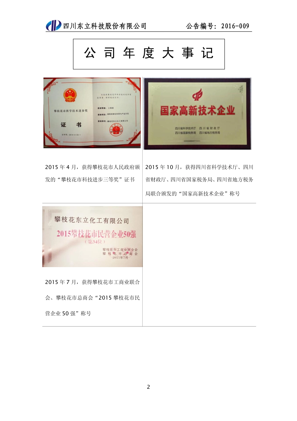 835193_2015_东立科技_2015年年度报告_2016-04-24.pdf_第2页