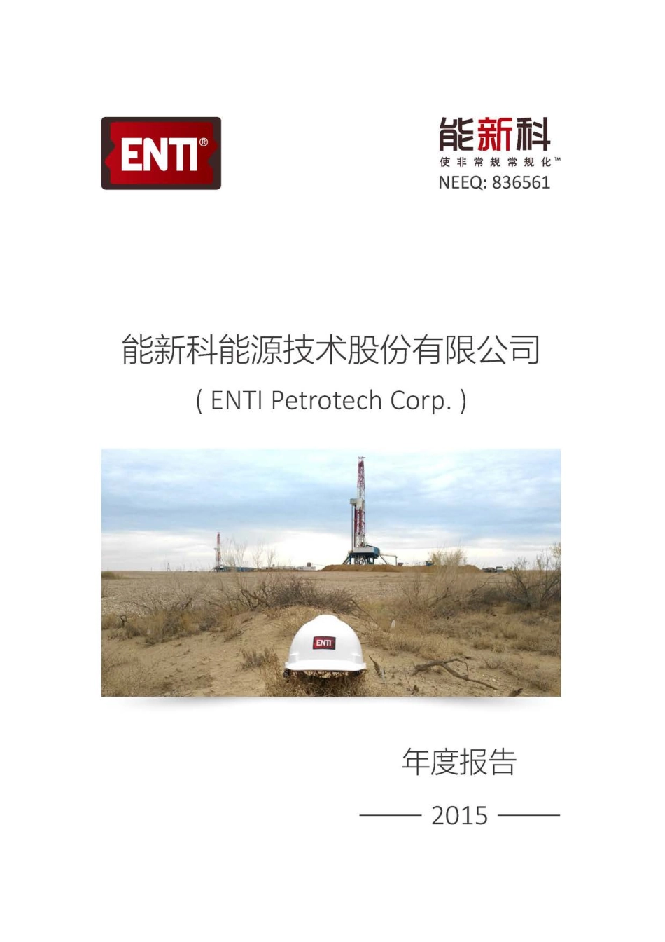 836561_2015_能新科_能新科能源技术股份有限公司2015年年度报告_2016-04-07.pdf_第1页