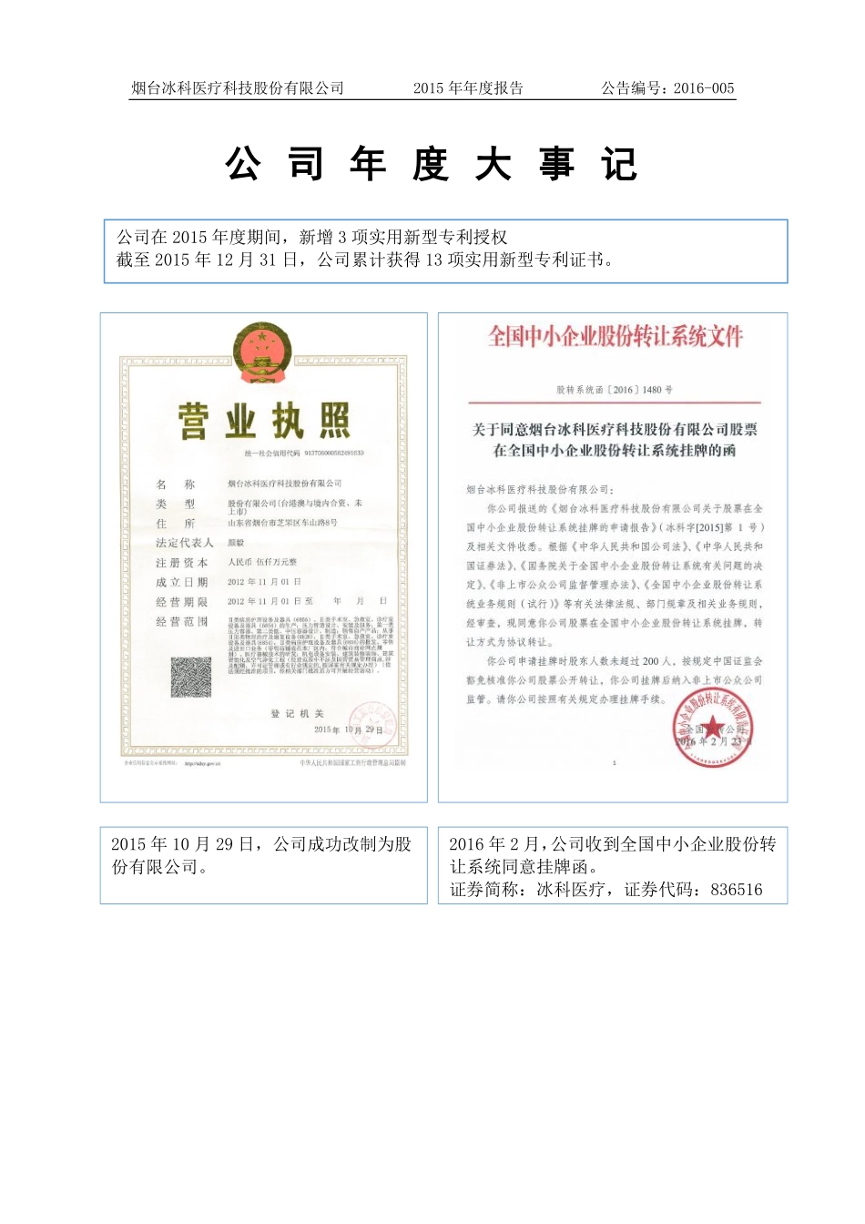 836516_2015_冰科医疗_2015年年度报告_2016-04-25.pdf_第2页