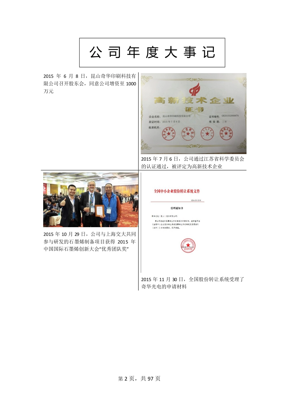 836641_2015_奇华光电_2015年年度报告_2016-04-17.pdf_第2页