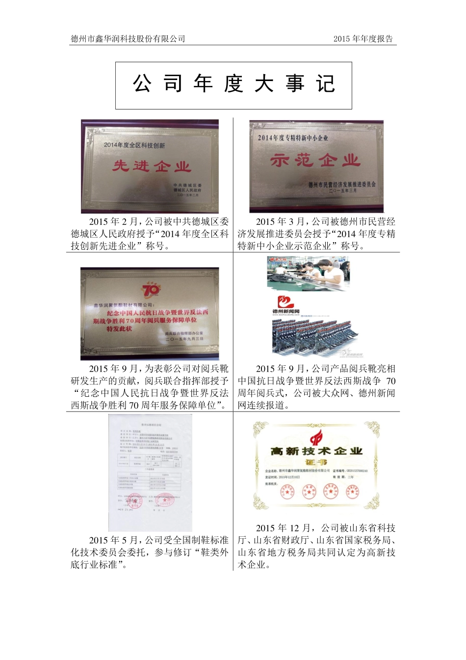 836938_2015_鑫华润_2015年年度报告_2016-04-25.pdf_第2页