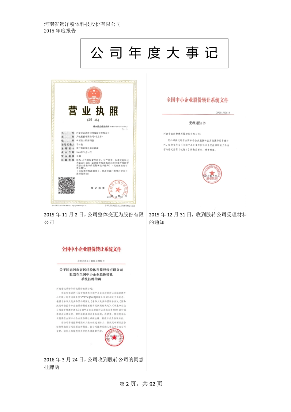 836902_2015_远洋科技_2015年年度报告_2016-04-26.pdf_第2页