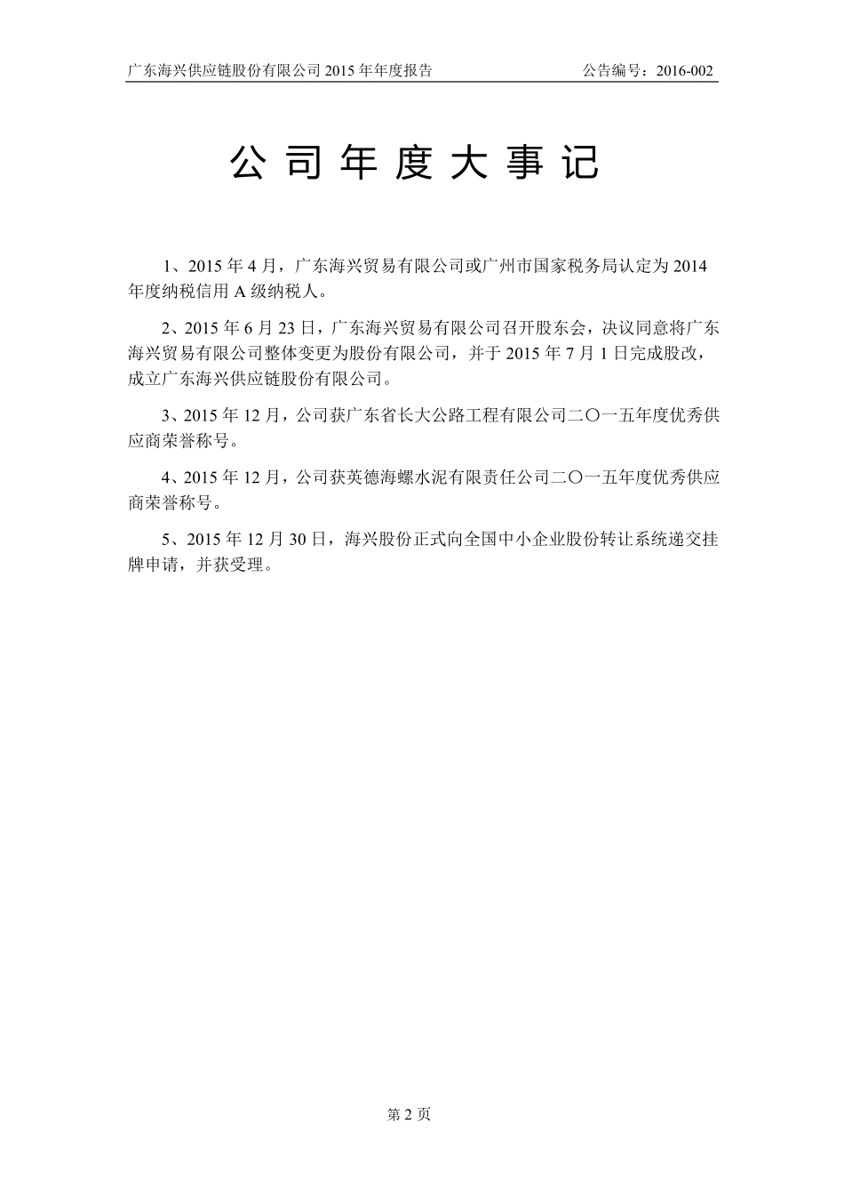 837032_2015_海兴股份_2015年年度报告_2016-04-27.pdf_第2页