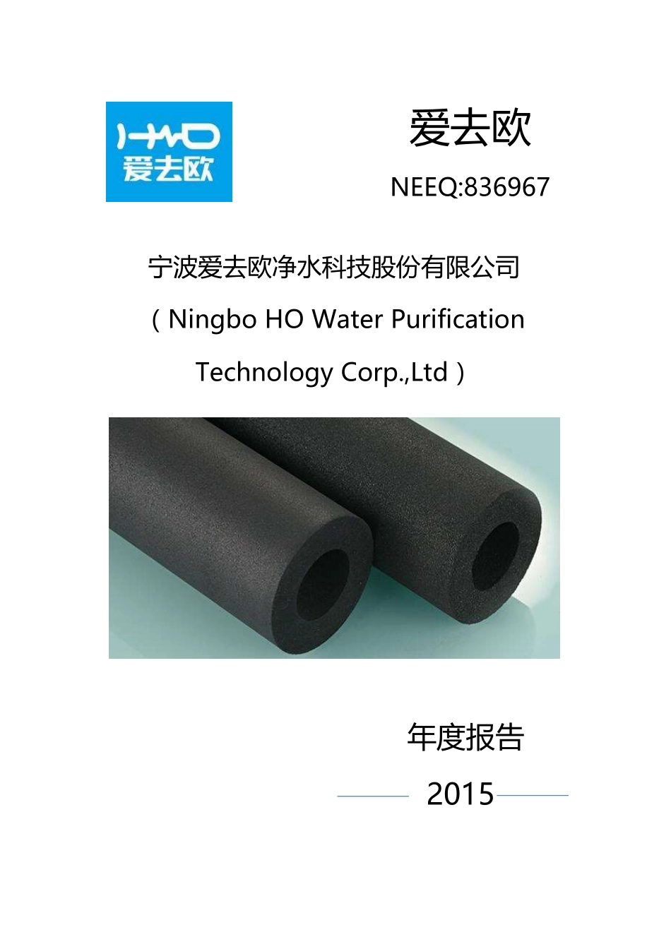 836967_2015_爱去欧_2015年年度报告[2016-005]_2016-04-27.pdf_第1页