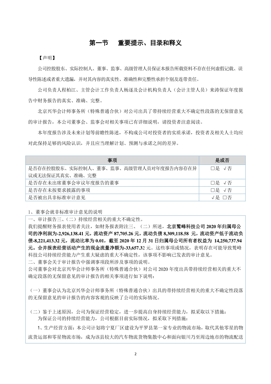 400010_2020_鹫峰5_2020年年度报告_2021-04-22.pdf_第2页