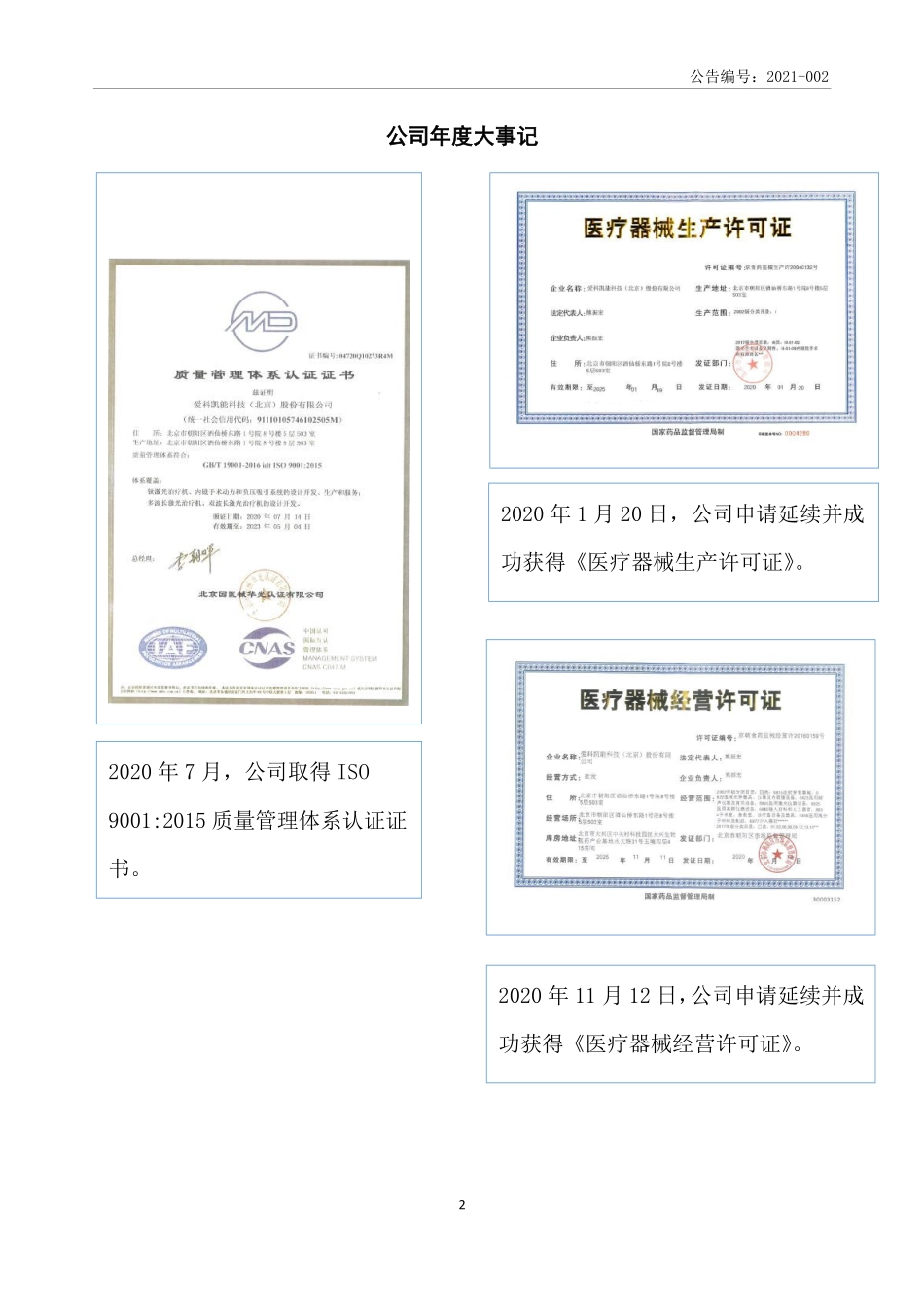 430351_2020_爱科凯能_2020年年度报告_2021-01-31.pdf_第2页