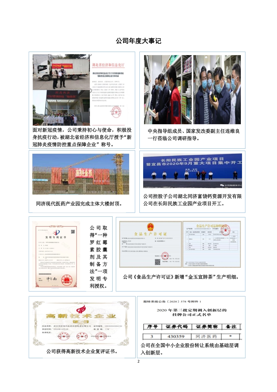 430359_2020_同济医药_2020年年度报告_2022-04-26.pdf_第2页