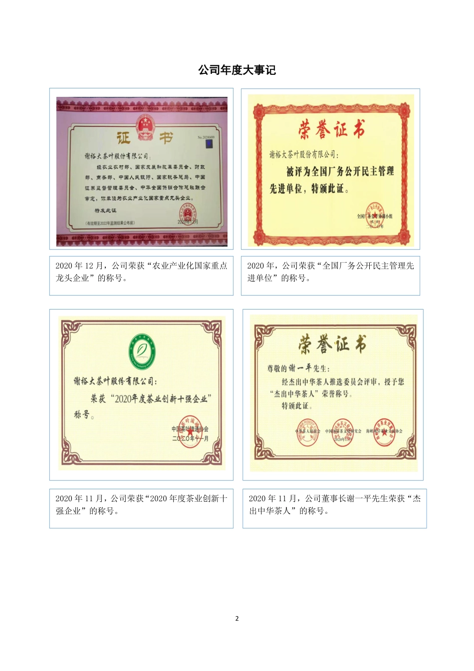 430370_2020_谢裕大_2020年年度报告_2021-04-27.pdf_第2页