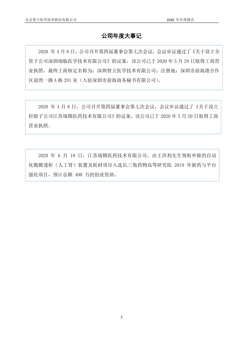 430145_2020_智立医学_2020年年度报告_2021-04-18.pdf_第2页