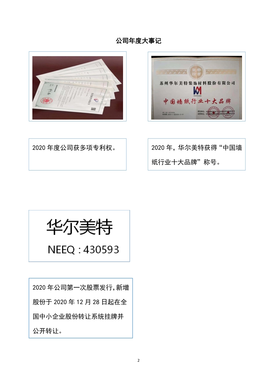 430593_2020_华尔美特_2020年年度报告_2021-04-28.pdf_第2页