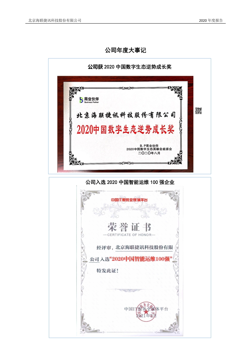831014_2020_海联捷讯_2020年年度报告_2021-04-22.pdf_第2页