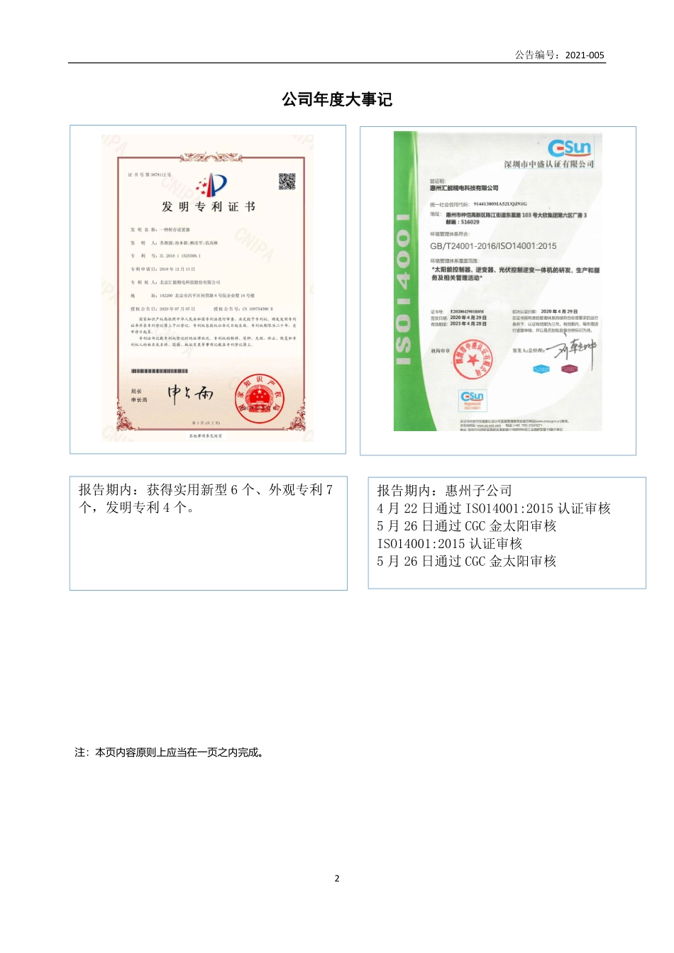 830996_2020_汇能精电_2020年年度报告_2021-04-27.pdf_第2页