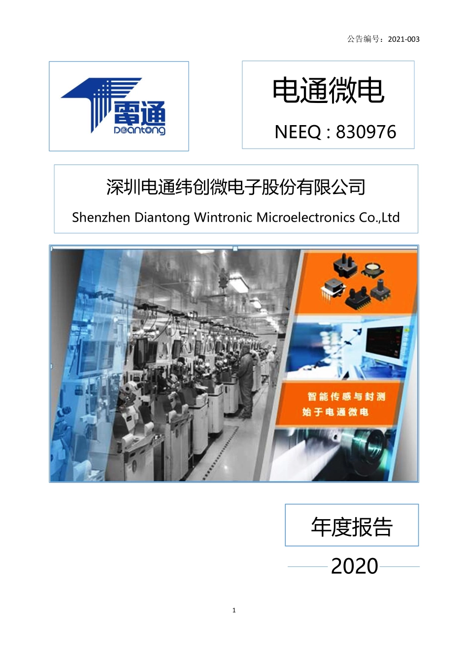 830976_2020_电通微电_2020年年度报告_2021-03-28.pdf_第1页
