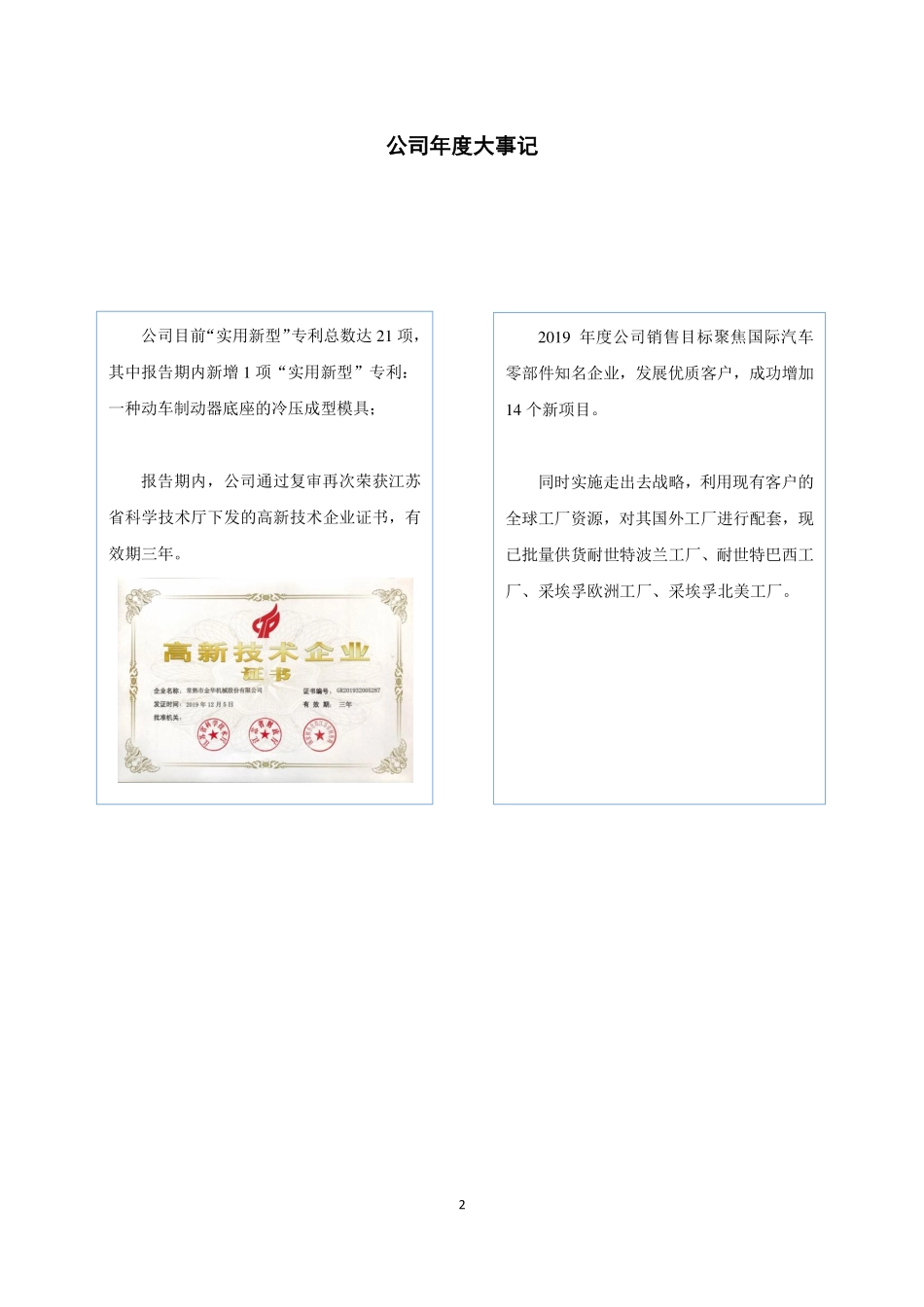 832356_2019_金华机械_2019年年度报告_2020-04-27.pdf_第2页