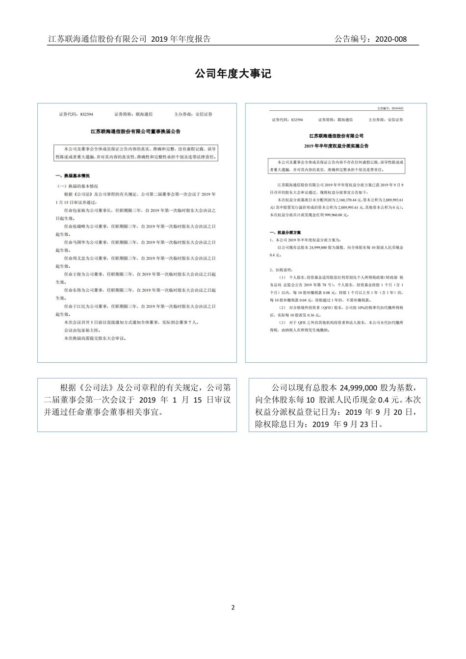 832594_2019_联海通信_2019年年度报告_2020-04-23.pdf_第2页