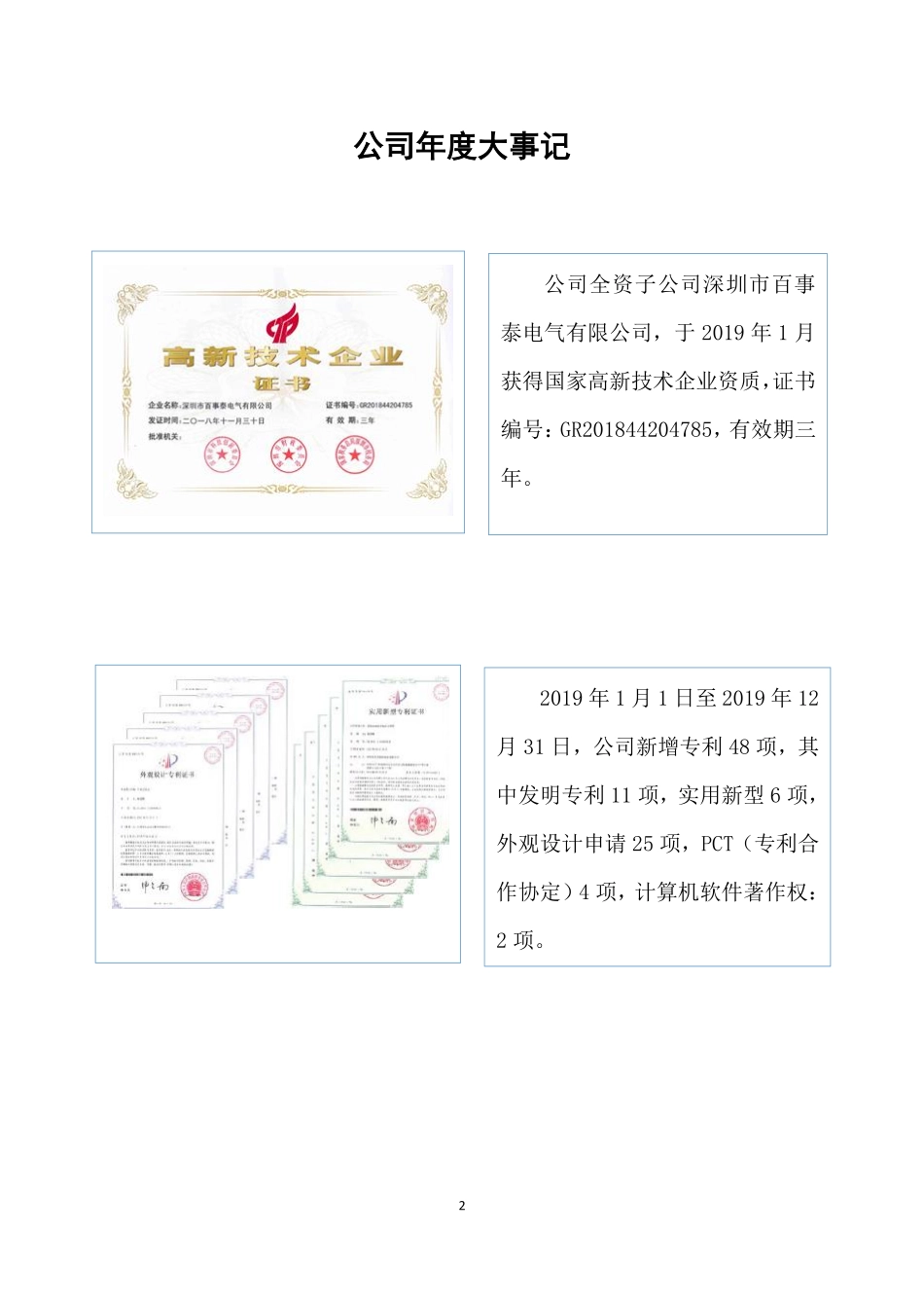 833663_2019_百事泰_2019年年度报告_2020-04-28.pdf_第2页