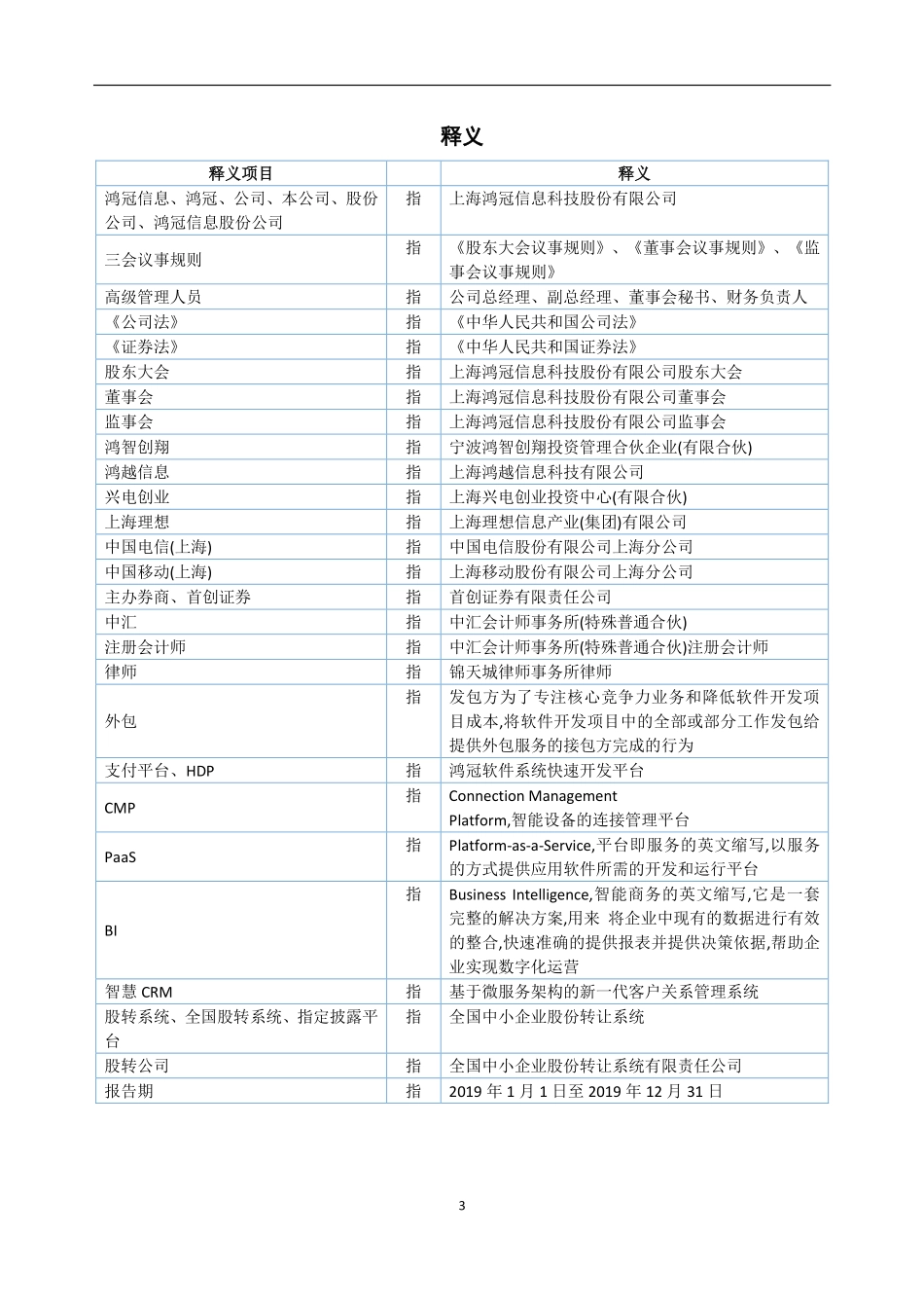 834546_2019_鸿冠信息_2019年年度报告[2020-012]_2020-04-28.pdf_第3页