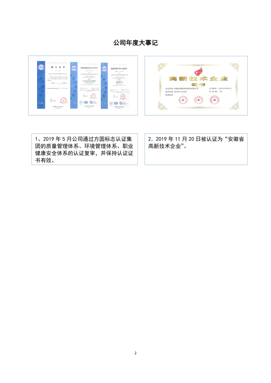 835098_2019_科阳新材_2019年年度报告_2020-04-27.pdf_第2页