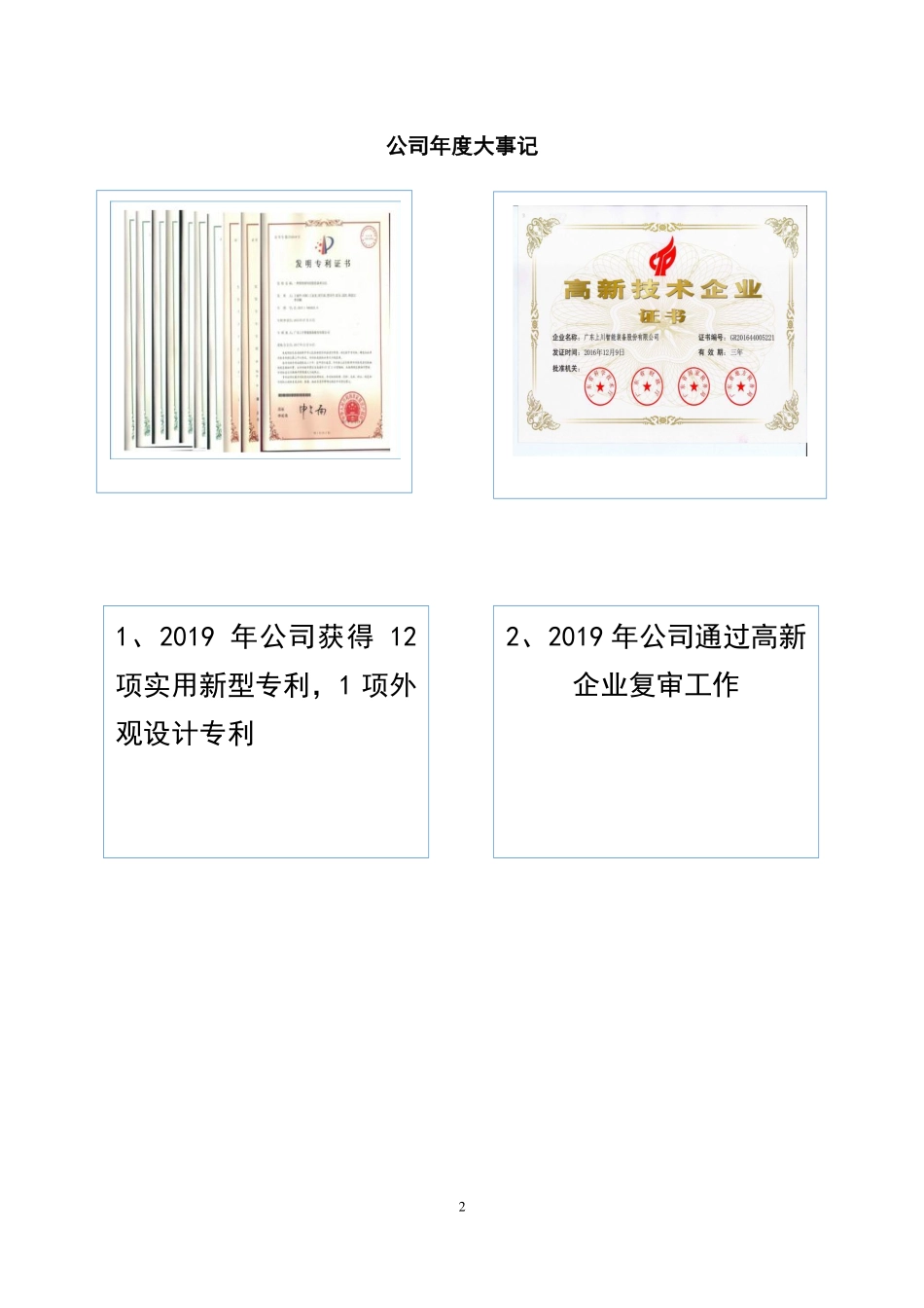 834871_2019_上川智能_2019年年度报告_2020-04-23.pdf_第2页