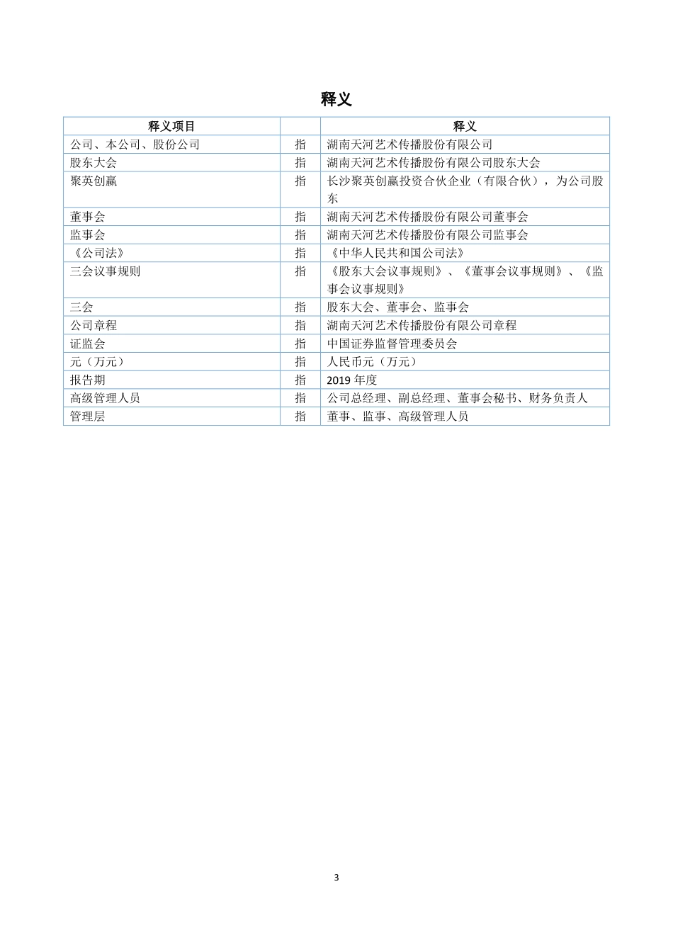 835240_2019_天河艺术_2019年年度报告_2020-06-15.pdf_第3页