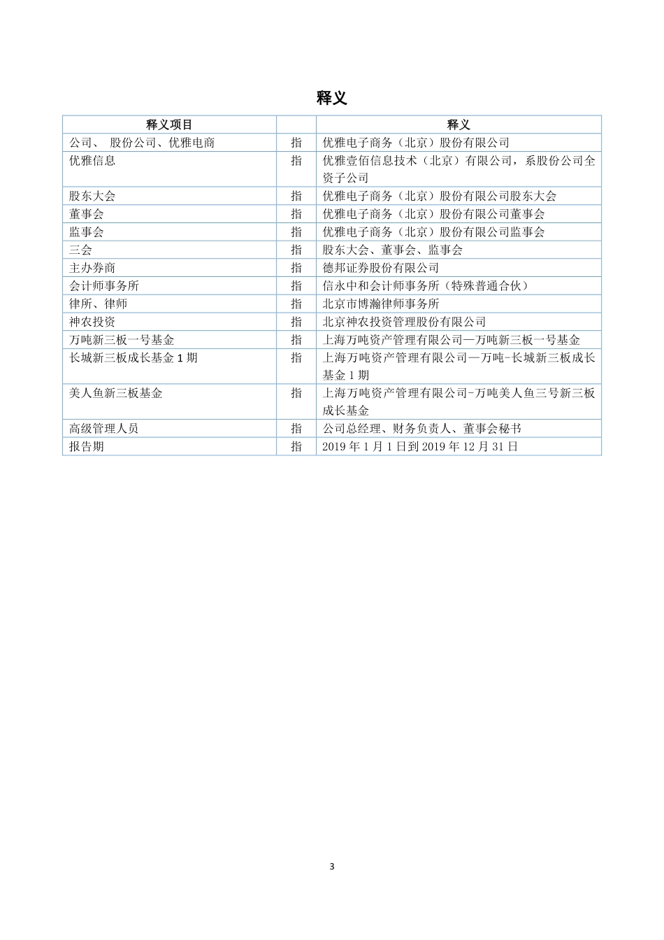 836093_2019_优雅电商_2019年年度报告_2020-04-28.pdf_第3页