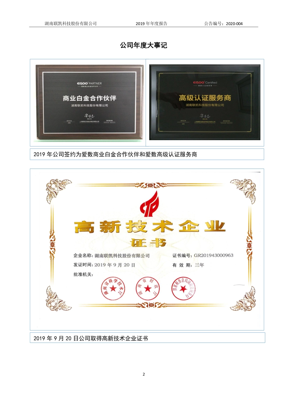 838118_2019_联凯科技_2019年年度报告_2020-04-29.pdf_第2页