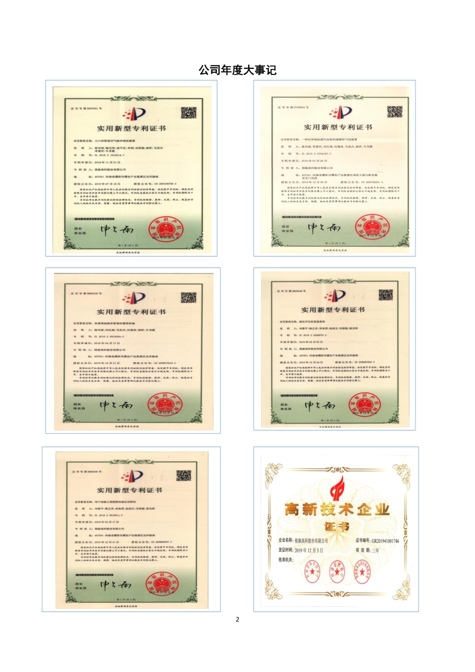 838355_2019_锐驰高科_2019年年度报告_2020-04-27.pdf_第2页