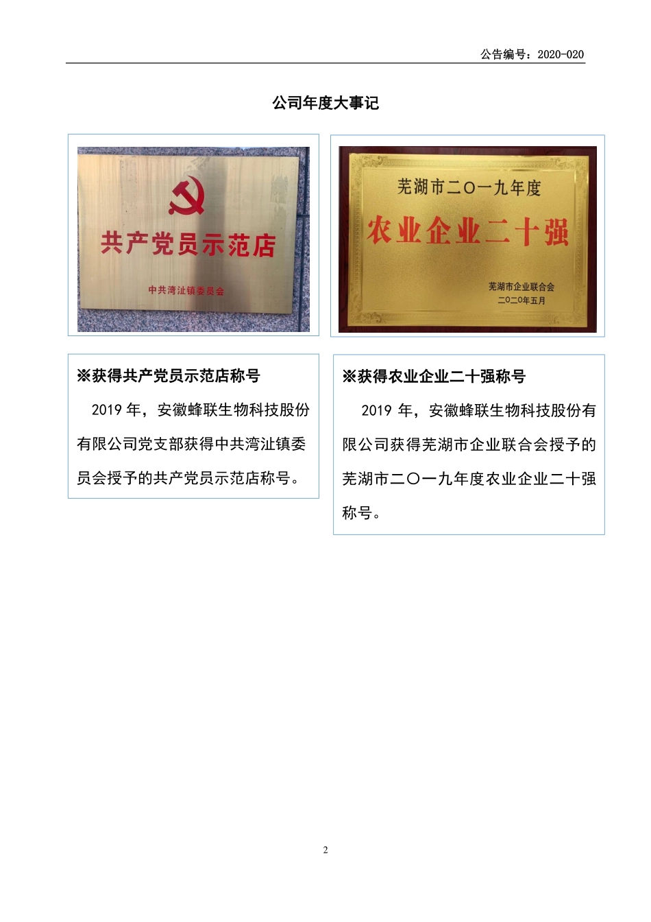 870675_2019_蜂联科技_2019年年度报告_2020-06-28.pdf_第2页