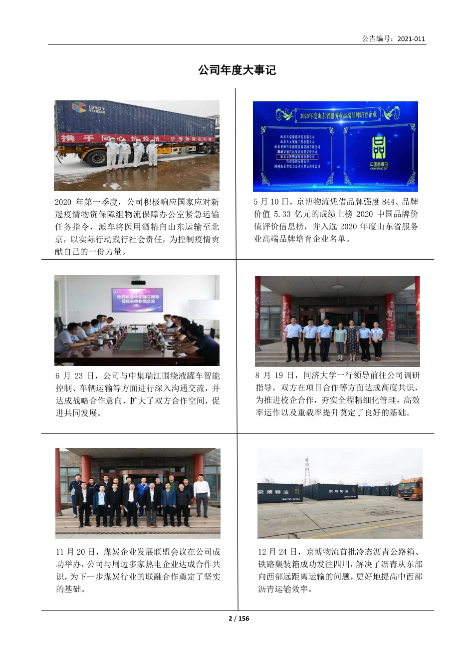 834616_2020_京博物流_2020年年度报告_2021-04-26.pdf_第2页