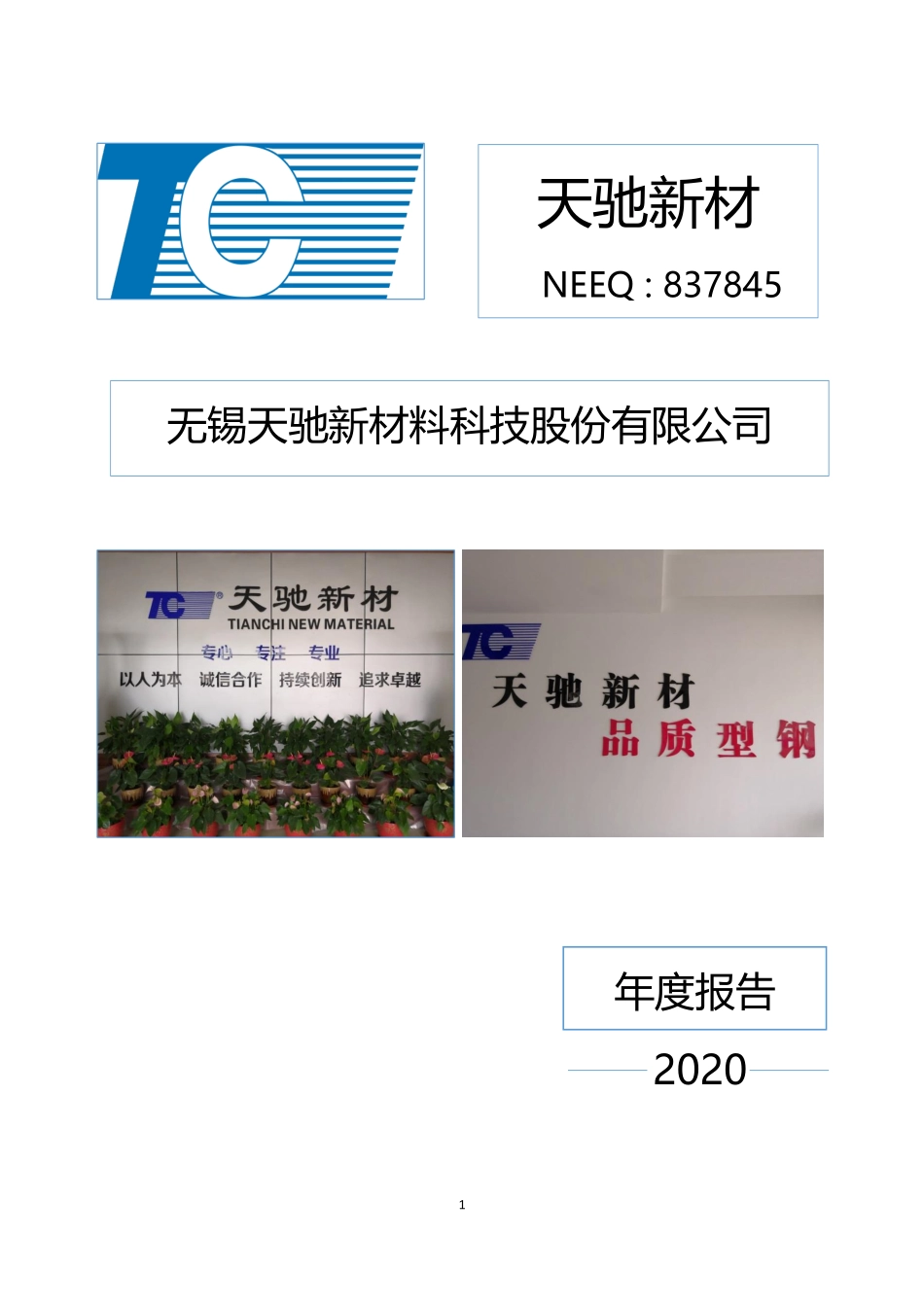 837845_2020_天驰新材_2020年年度报告_2021-04-19.pdf_第1页