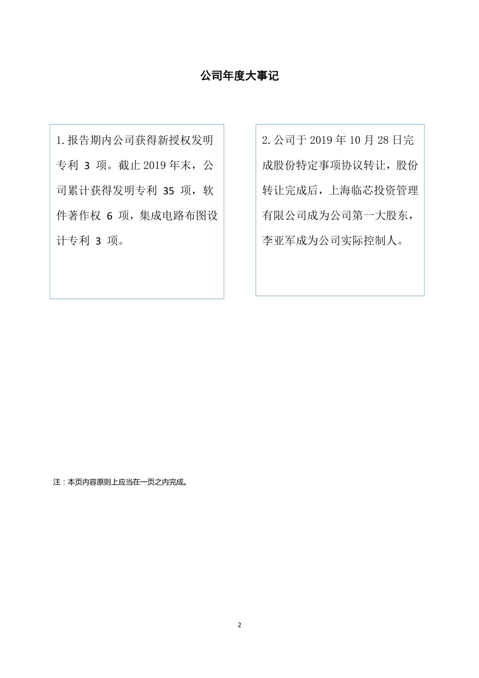 430670_2019_东芯通信_2019年年度报告_2020-04-21.pdf_第2页