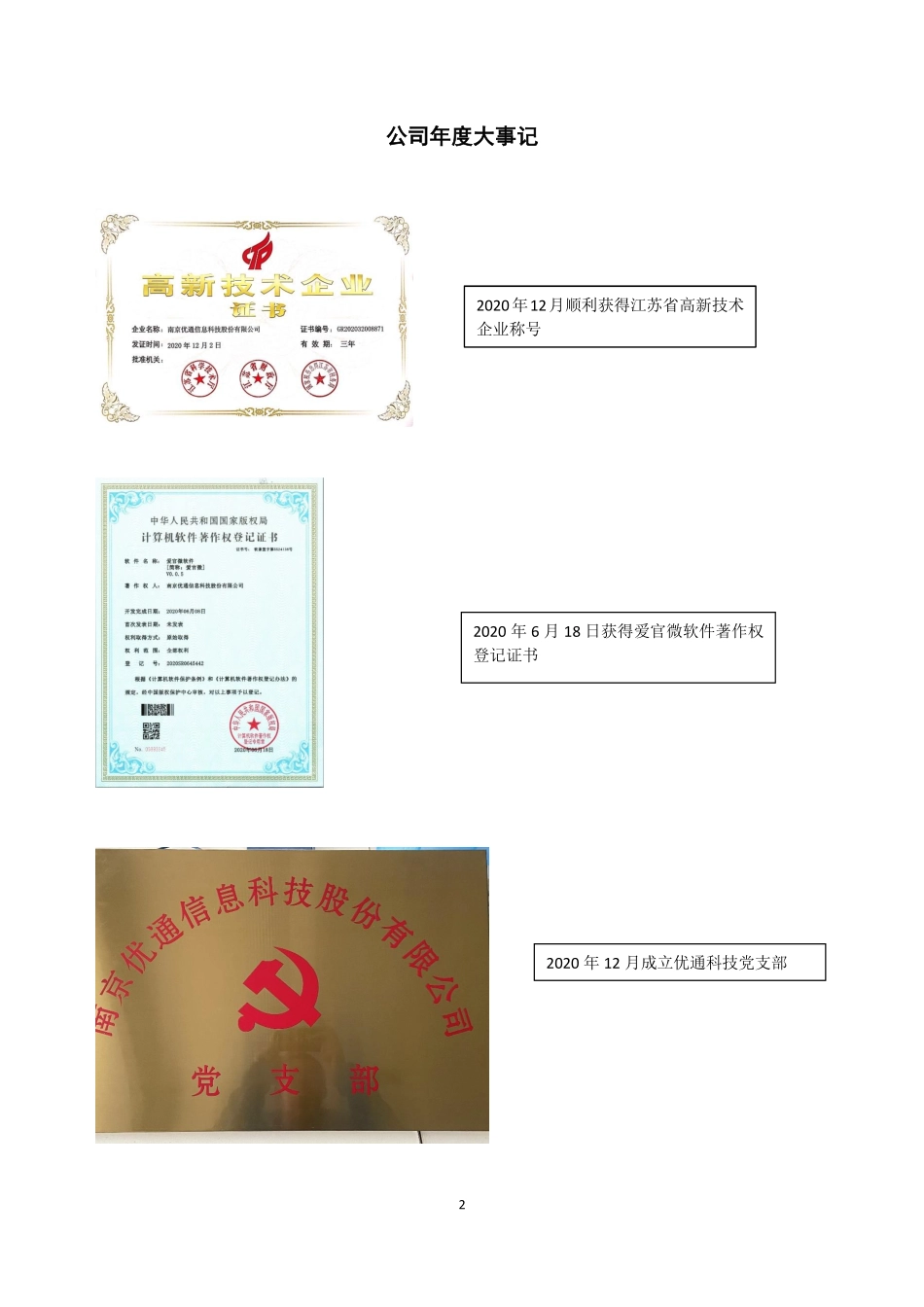 836746_2020_优通科技_2020年年度报告_2021-04-28.pdf_第2页