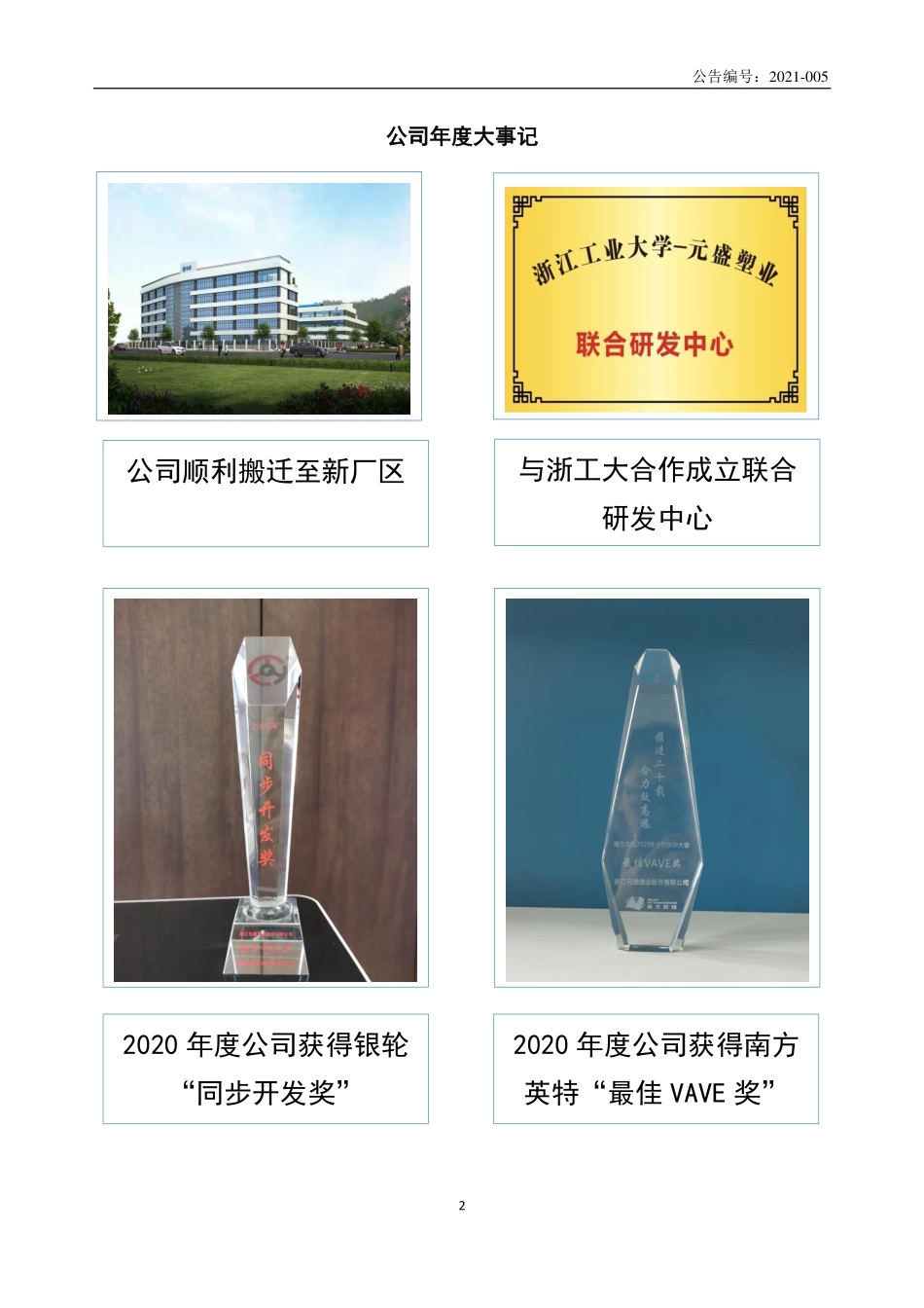 870879_2020_元盛塑业_2020年年度报告_2021-04-19.pdf_第2页