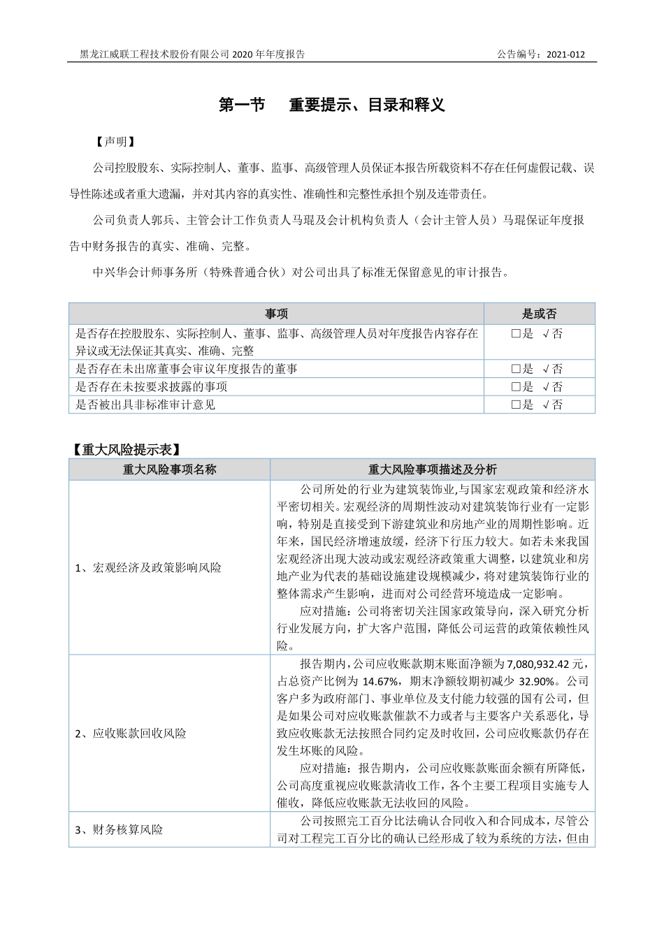 871427_2020_威联股份_2020年年度报告_2021-04-12.pdf_第3页