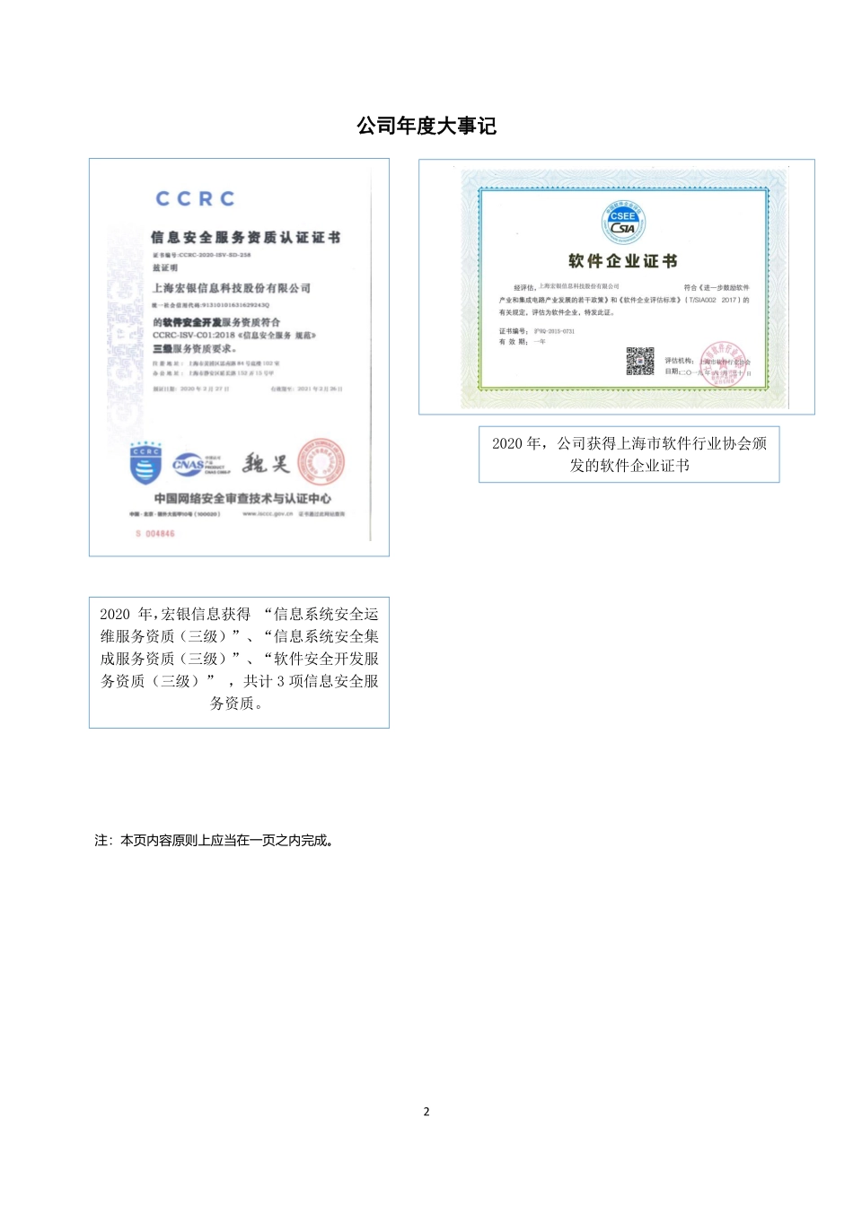 870386_2020_宏银信息_2020年年度报告_2021-04-19.pdf_第2页