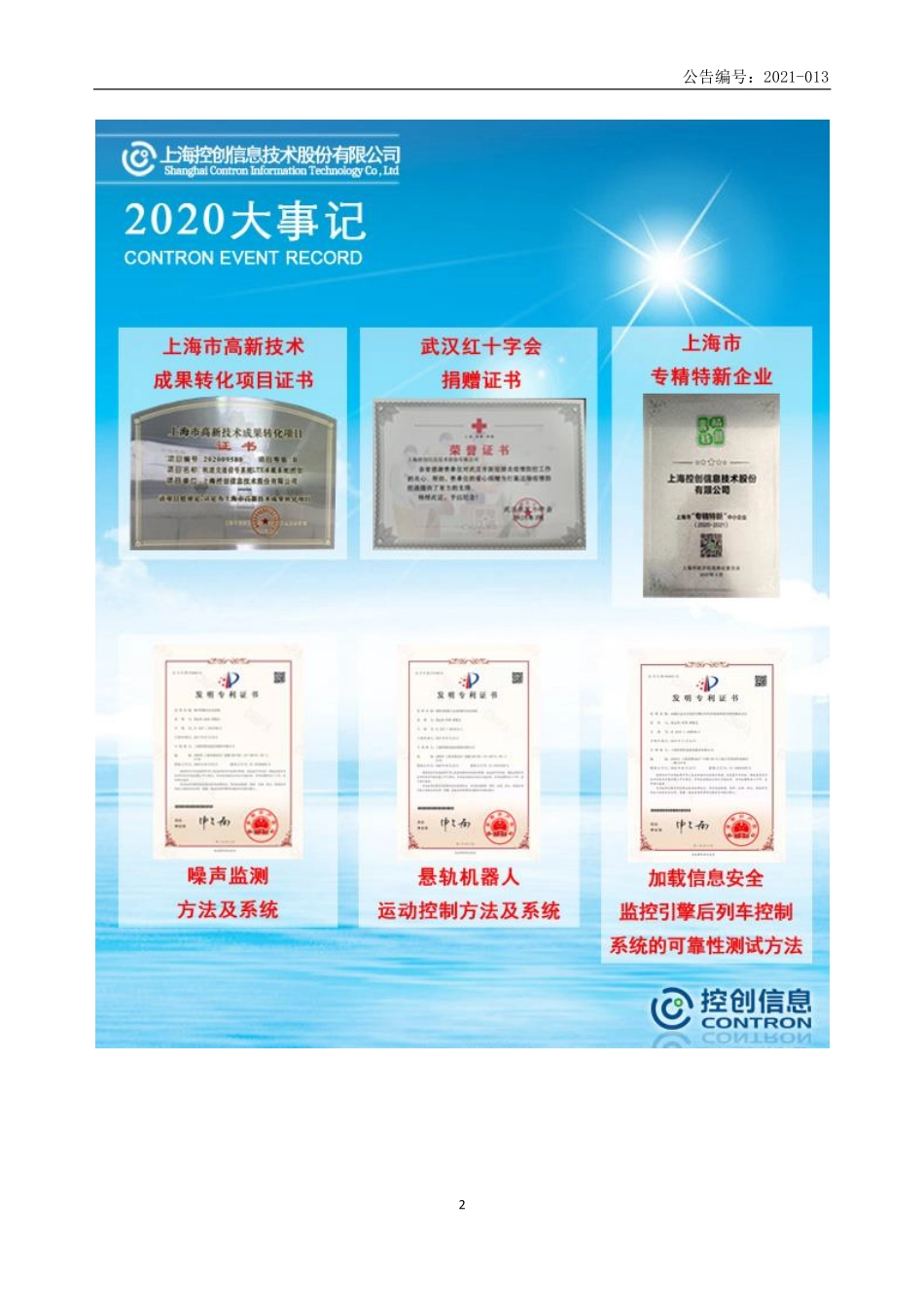 836166_2020_控创信息_2020年年度报告_2021-04-22.pdf_第2页