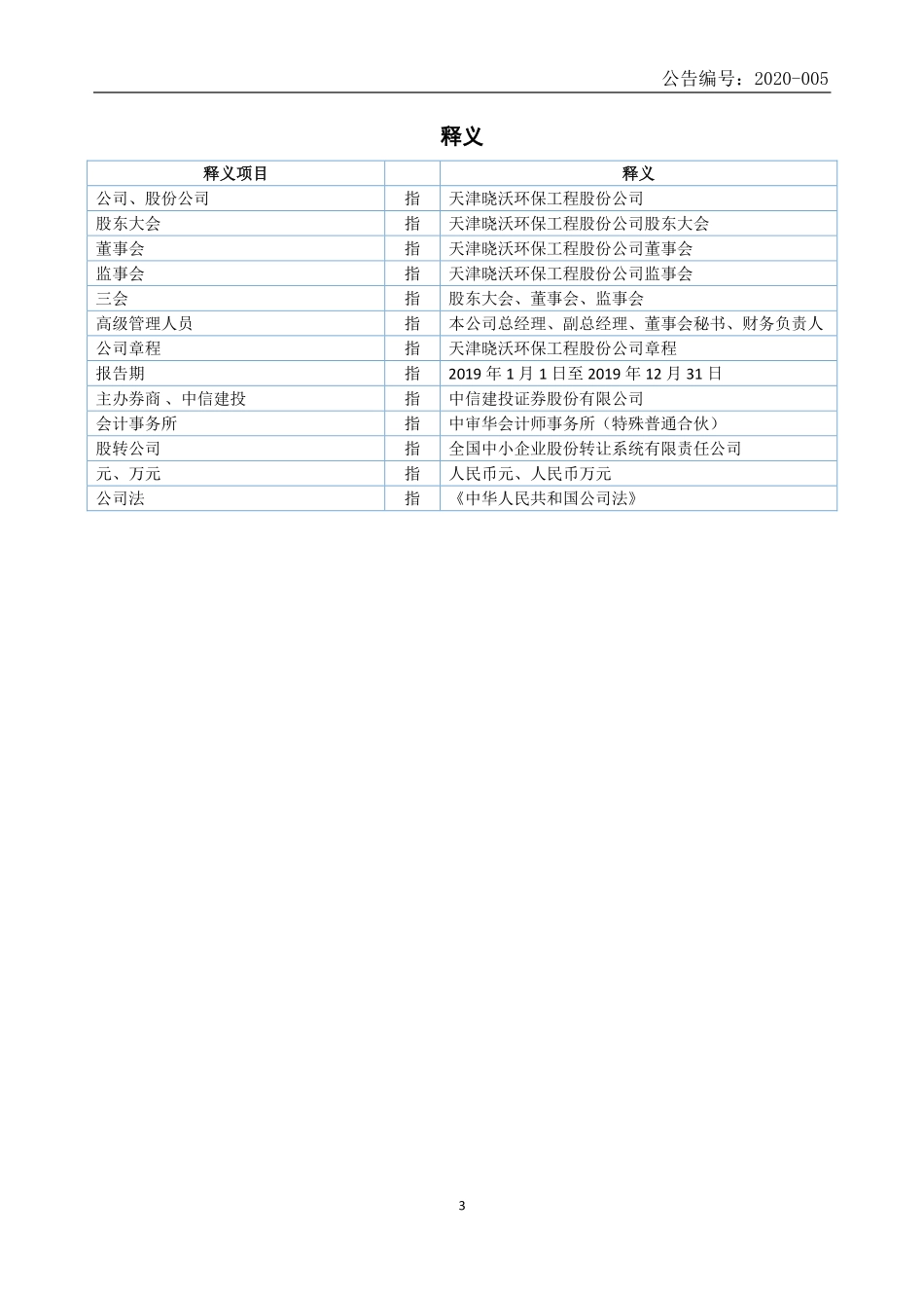 430412_2019_晓沃环保_2019年年度报告_2020-04-28.pdf_第3页
