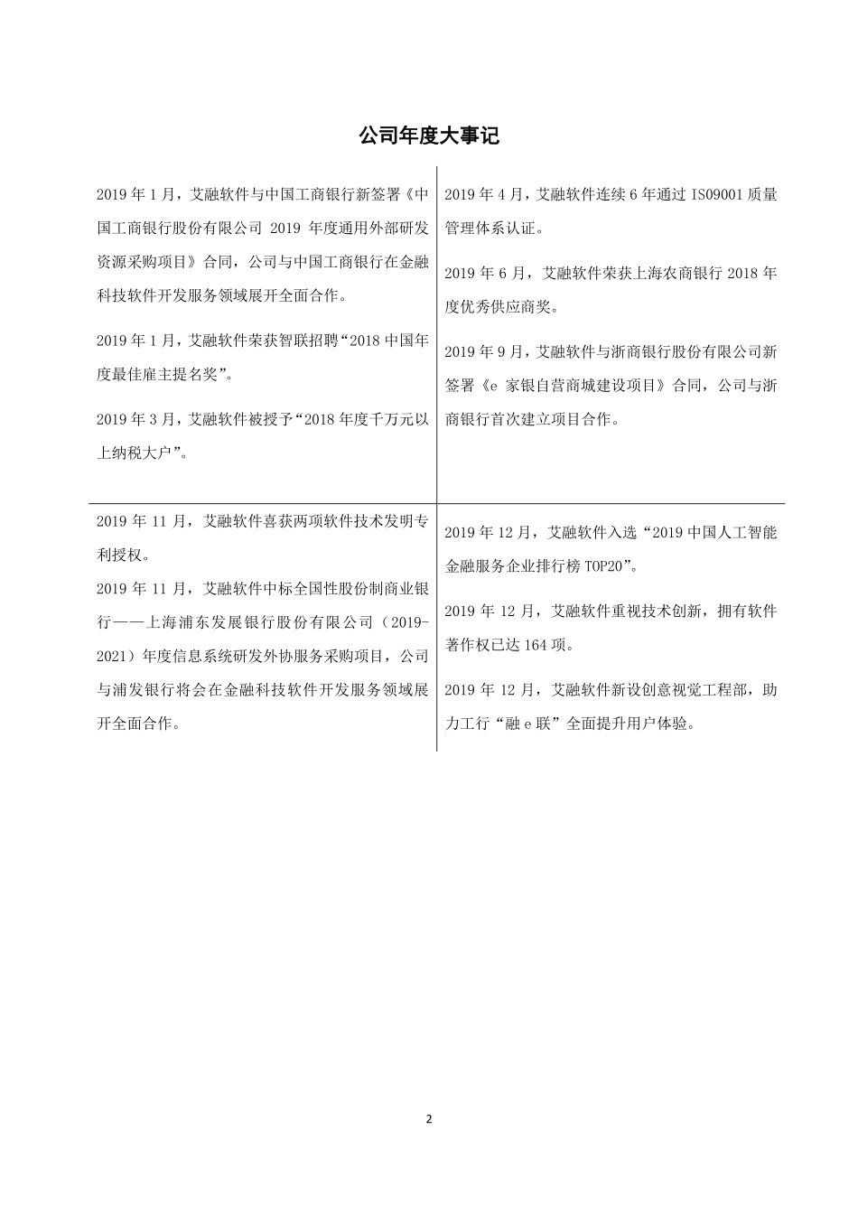 830799_2019_艾融软件_2019年年度报告_2020-03-22.pdf_第2页